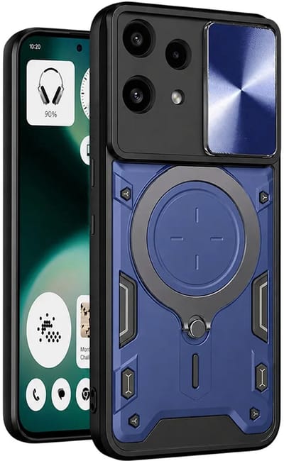 Hoesje geschikt voor Nothing Phone (3a) Lite - Techsuit CamGuard Pro Back Cover - Blauw