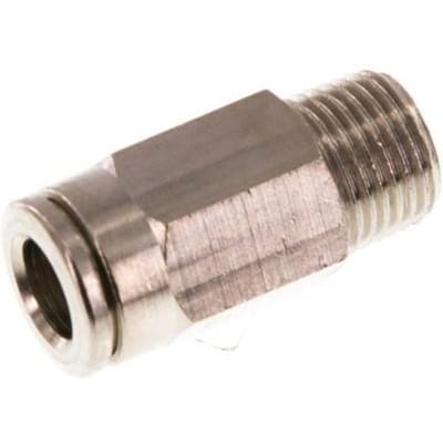 6mm x R1/8'' Messing Insteekfitting buitendraad NBR [5 Stuks]