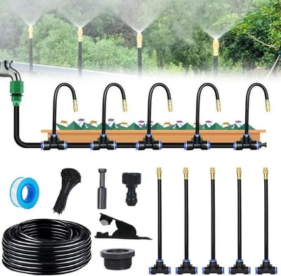 Irrigatiesysteem Kit - Bewateringssysteem Buiten - Automatisch Tuinieren - 360 Graden Verstelbaar - 5 Meter