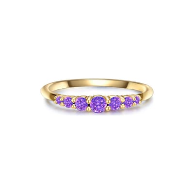 Glanzstücke München Dames-Damesring 925 Zilver Kleur steen 60 Lila 32021179