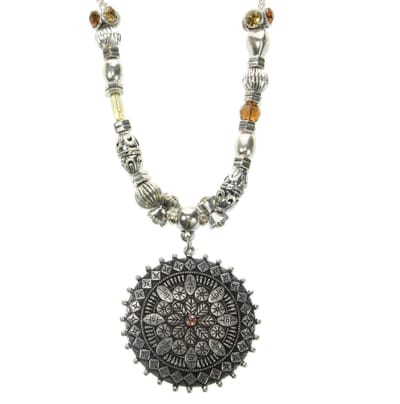 Behave - Vintage ketting met hanger - Boho chique sieraad - Nikkelvrij