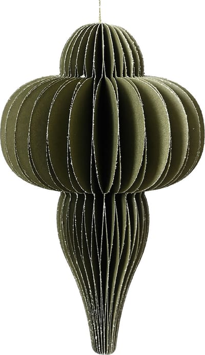 Ornament papier groen middel