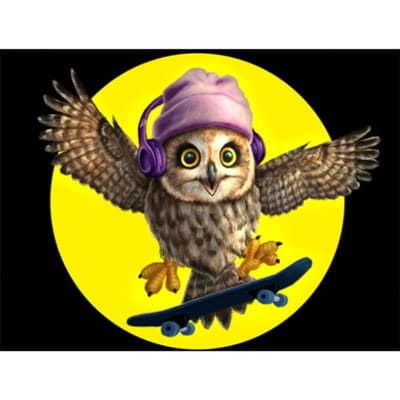 Broderie Diamant Kit Complet Hibou Mosaïque Diamant Art Animalier Peinture Diamant 20X30CM yellow