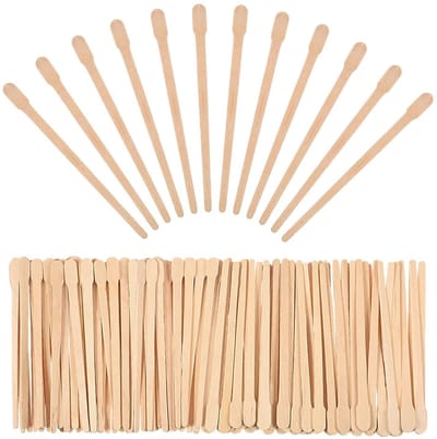 Dailygoods- Waxspatel 200 Stuks - Houten Ontharingsspatel - Wegwerp Spatel - Professioneel Gebruik - Pijnloze Toepassing - Niet-plastic Materialen
