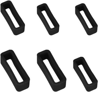 Siliconen Horlogebandjes Set van 6, Vervangende Armbanden met Lus, Geschikt voor 18, 20 en 22 mm Horloges
