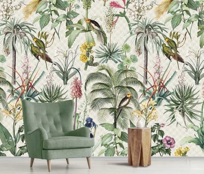 INGK - Floral Utopia Behang - Tropical Morning