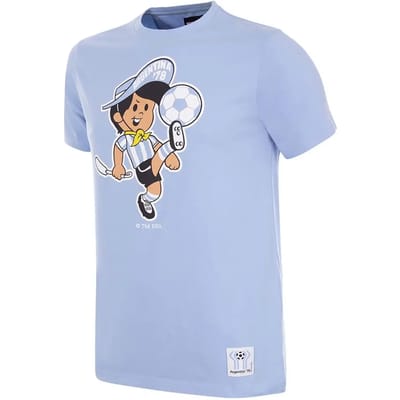 COPA - Argentinië 1978 WK Gauchito Mascot T-Shirt - Heren - Blauw - S