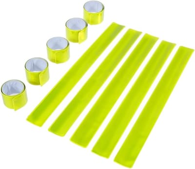 Set van 10 klikarmbanden, reflecterende tape, opvouwbare armbanden en reflecterende veiligheidsgordels voor kinderen