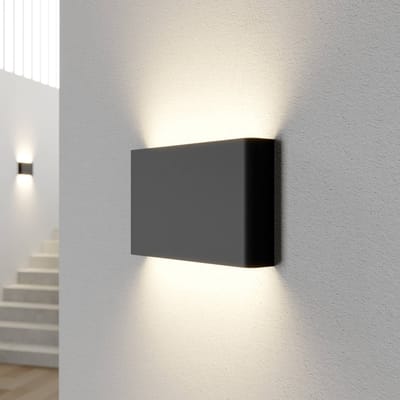 Nowodvorski Lighting Haga wandlamp, grafiet, metaal, G9, omhoog/omlaag, 25,5cm breed
