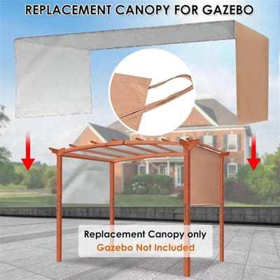 Gazebo Afdak - Pergola Overkapping - Buiten Bescherming - Universeel Inzetbaar - 52 x 2 m - Zoals Afgebeeld