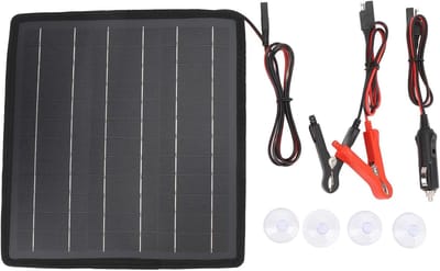 Zonnepaneel Batterijlader - Zonne Druppellader - Voertuig Accu Laden - IP65 Waterdicht Ontwerp - 10W 18V