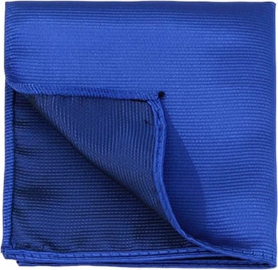 Fako Fashion - Pochette - Pochet - Gestreept - 22x22cm - Royal Blauw - Koningsblauw