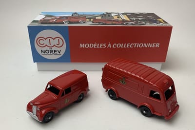 Coffret Renault 1000kgs en Renault Dauphinoise Belgian Post, set 2 autos, Norev CIJ C36102