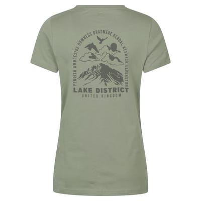 Mountain Warehouse Dames Lake District Sunset T-Shirt (Khaki Groen)