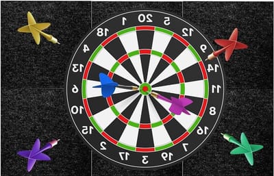 Allecto Plus - Dartboard muurbescherming van zelfklevend vilt voor dartbord - Kurkplaat wandbeschermingsring - Beschermende mat voor dartbord en muur