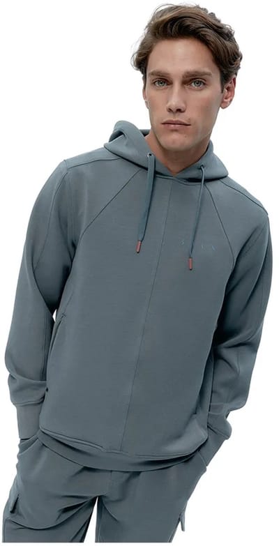 Born Living Yoga Grau Sweatshirt Met Rits Grijs S Man