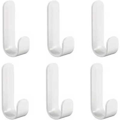 6 stuks zelfklevende sterke wandhaken handdoekhaak deurhanger sleutel tas kapstok houder keuken badkamer accessoires thuis organizer