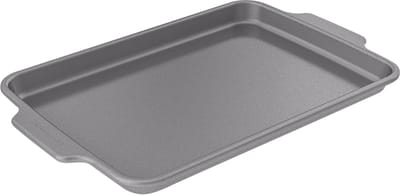 KitchenAid Bakplaat 33x22,5cm - PFAS-vrije antikleeflaag - Gealuminiseerd Staal - Ovenbestendig tot 230°C - Grijs