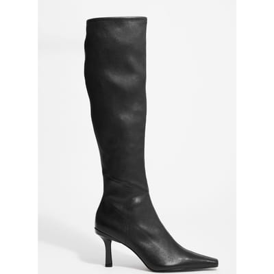 & Other Stories Noomi Slim Hs Heel Black Maat: 38 | Laarzen Outlet | Dames | Zwart