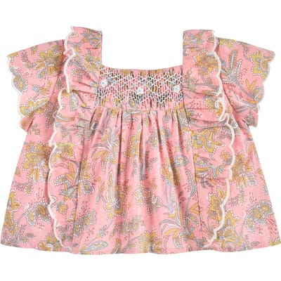 Louise Misha Blouse Lilou Pink Riviera Size: 12M | Shirts Outlet | Unisex | Roze