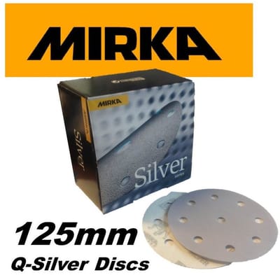 MIRKA Q-Silver Festo Schuurschijven 125mm met 9 gaten - P100