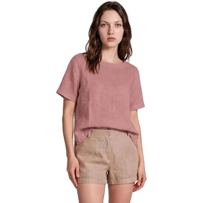 Vrouwenblouse Haris Cotton Essentials Split Hem