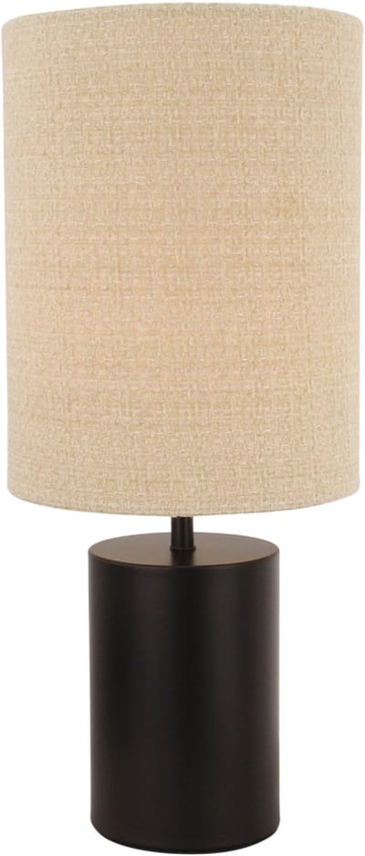 Chericoni Lagos Tafellamp - 1 lichts - Ø18 cm - Zwart/Khaki - Japandi