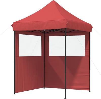 Pop-up Tuintent - Opvouwbare Partytent - Feestelijke Bijeenkomsten - Eenvoudige Montage - 200 x 200 cm - Bordeauxrood
