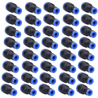 40 stuks Pneumatische Verloopconnector Recht Push-in Verloopstukken voor P12-8 Luchtslang