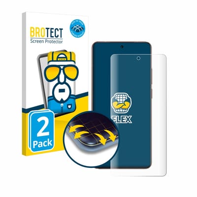 BROTECT - Screenprotector voor realme GT 7 Pro - Folie Beschermfolie transparant volledig dekking - 2 Stuks