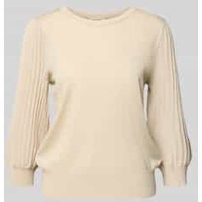 Gebreide pullover met ribboorden, model 'GLITTA'