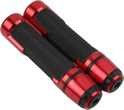 Motorfiets Handvatten - Fatbike Grips - Comfortabel Rijden - Universele Pasvorm - 22mm Stuur - Rood