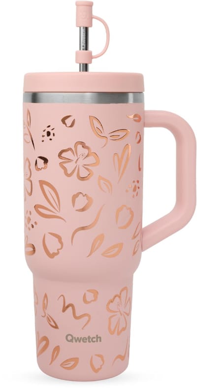 Qwetch Travel Cup Geïsoleerd - Moani Pastel Roze