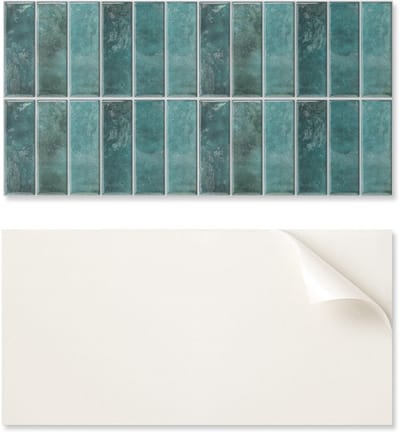Zelfklevend vinyl bedrukt paneel 100x50 cm, chique rechthoekige tegels
