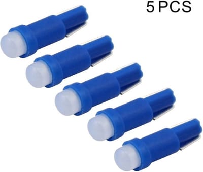 TLVX 5 stuks T5 W3W LED Autolampen Interieur – Kleine Steeklampen – Canbus - 6000K Blauw Licht – Dashboard verlichting – Blauwe Instrumentenpaneel LED – Asbakverlichting – Kleine LED autolampjes - Lange levensduur – 12V – Set van 5 stuks