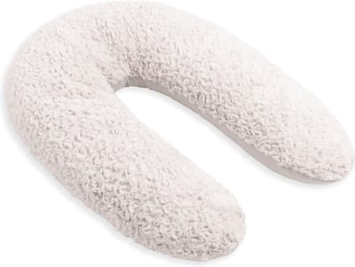 Baby's Only Voedingskussen Snow - Zwangerschapskussen - Zijslaapkussen - Lichaamskussen - Borstvoedingskussen - Zijligkussen - Wolwit - 160 cm - Extra zacht