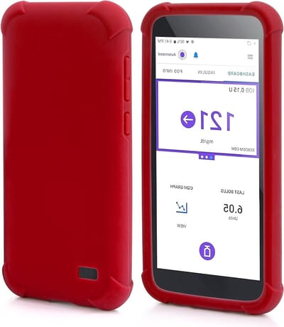 Siliconen Beschermhoes voor Omnipod 5 PDM - Schokbestendig, Antislip en Valbestendig (Rood)