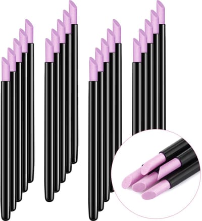 longziming - Nagelvijltjes - Bokkenpoot - Nagelpolijster - Pedicure pen - 20 stuks - Puimsteen - PP kunststof - 13,8 cm - Voor eelt en nagelriemen