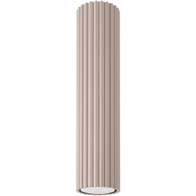 Sollux Lighting Plafondlamp Karbon - GU10 - taupe - aluminium - 6.5x6.5x30cm