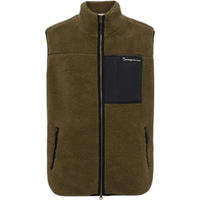 Mouwloos fleece KnowledgeCotton Apparel