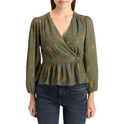 Scotch & Soda Wrap Top Mystic Sky Olive Taglia: 34 | Magliette intime Outlet | Donna | Verde