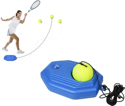 Dailygoods- Tennistrainer Duurzaam - Tennis Trainer - Trainingsbal - Basis met Ventiel - Zelfstudie Tool - Verbeter je Coördinatie - Tennistrainingsapparaat