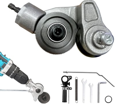 Dailygoods - Metalen plaatsnijder - Tegelsnijder voor boormachine - Precisieschaar voor ijzer en staal - Geschikt voor de meeste elektrische boormachi...