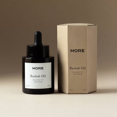 MORE Baobab Olie 30 ml – 100% Pure Natuurlijke Olie voor Droge Huid & Haar
