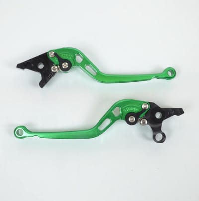 Levier frein droit gauche pour moto Kawasaki 1000 Versys 2012 à 2014 vert/noir neuf