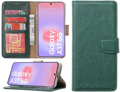 Hoesje geschikt voor Samsung Galaxy A37 hoesje - Arara bookcase - Groen