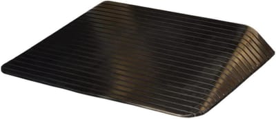 Rubberen Drempelhelling - Oprijplaat Trottoir - Mobiliteit Verbeteren - Hoge Belastbaarheid - 110 x 32 x 3.8 cm - Zwart