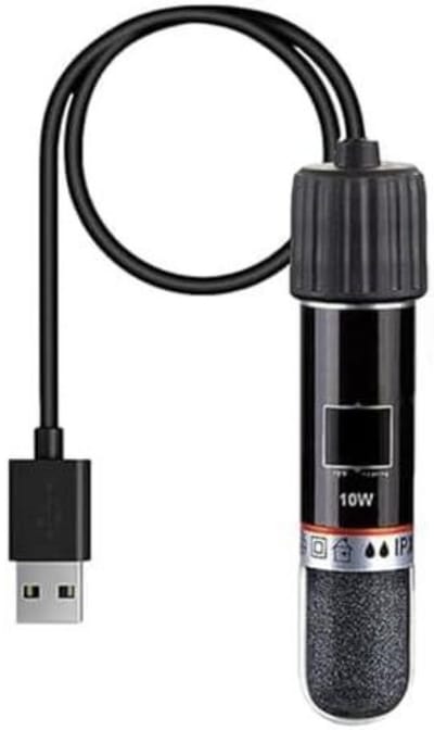 longziming -Aquariumverwarming USB – Automatische Thermostaat 26°C – Mini Aquarium Heater – Voor Aquaria tot 25L – Veilig en Energiezuinig