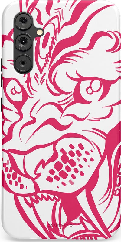 Casetastic Hoesje Geschikt voor Samsung A34 (5G) - Stijlvolle Beschermende Duo-layer Case - Scherpe Strepen