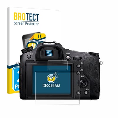 BROTECT - Screenprotector voor Sony Cyber-Shot DSC-RX10 IV - Folie Beschermfolie transparant 2 Stuks